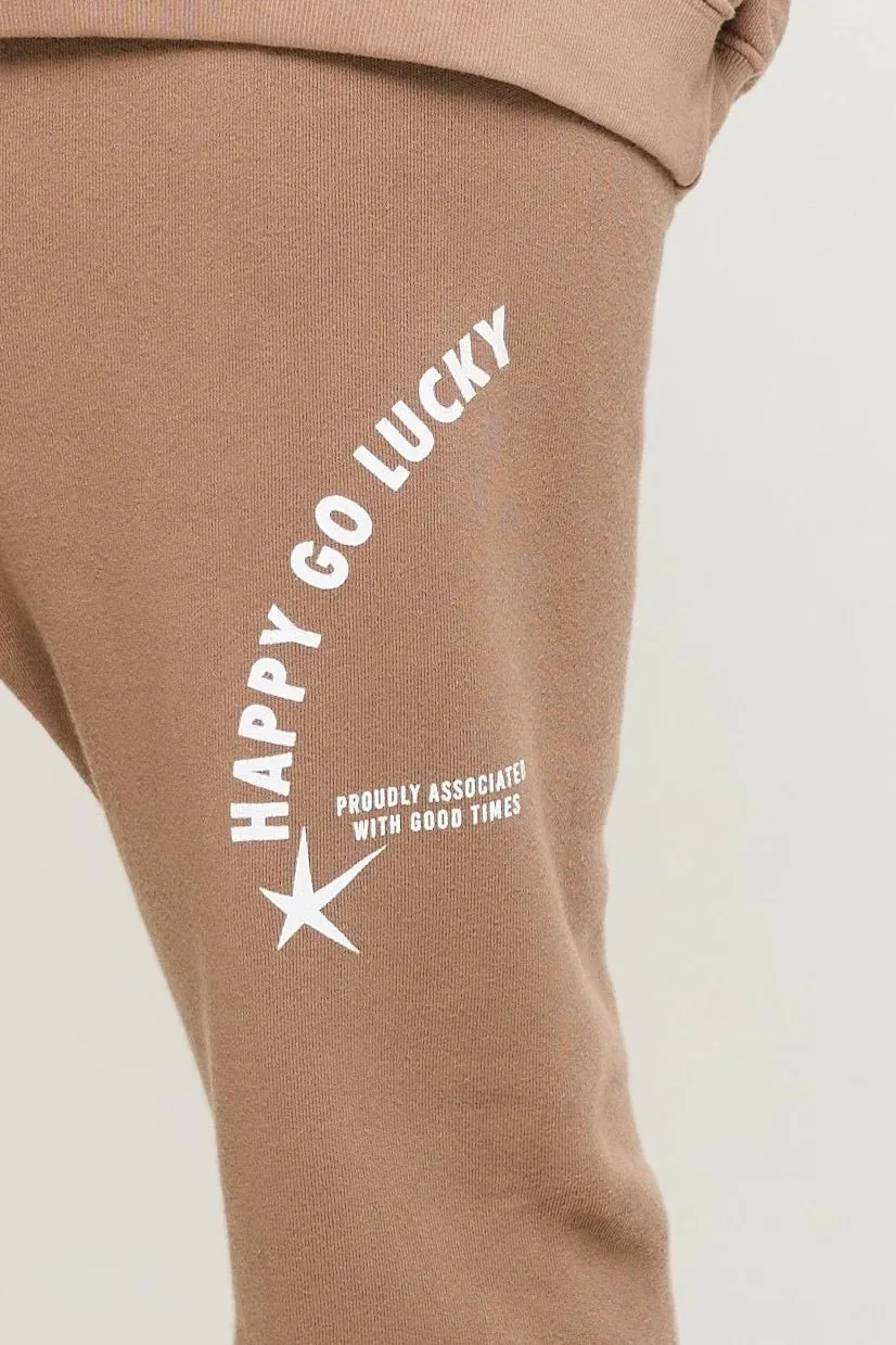ATF - Mocha Happy Go Lucky Rollover Sweats
