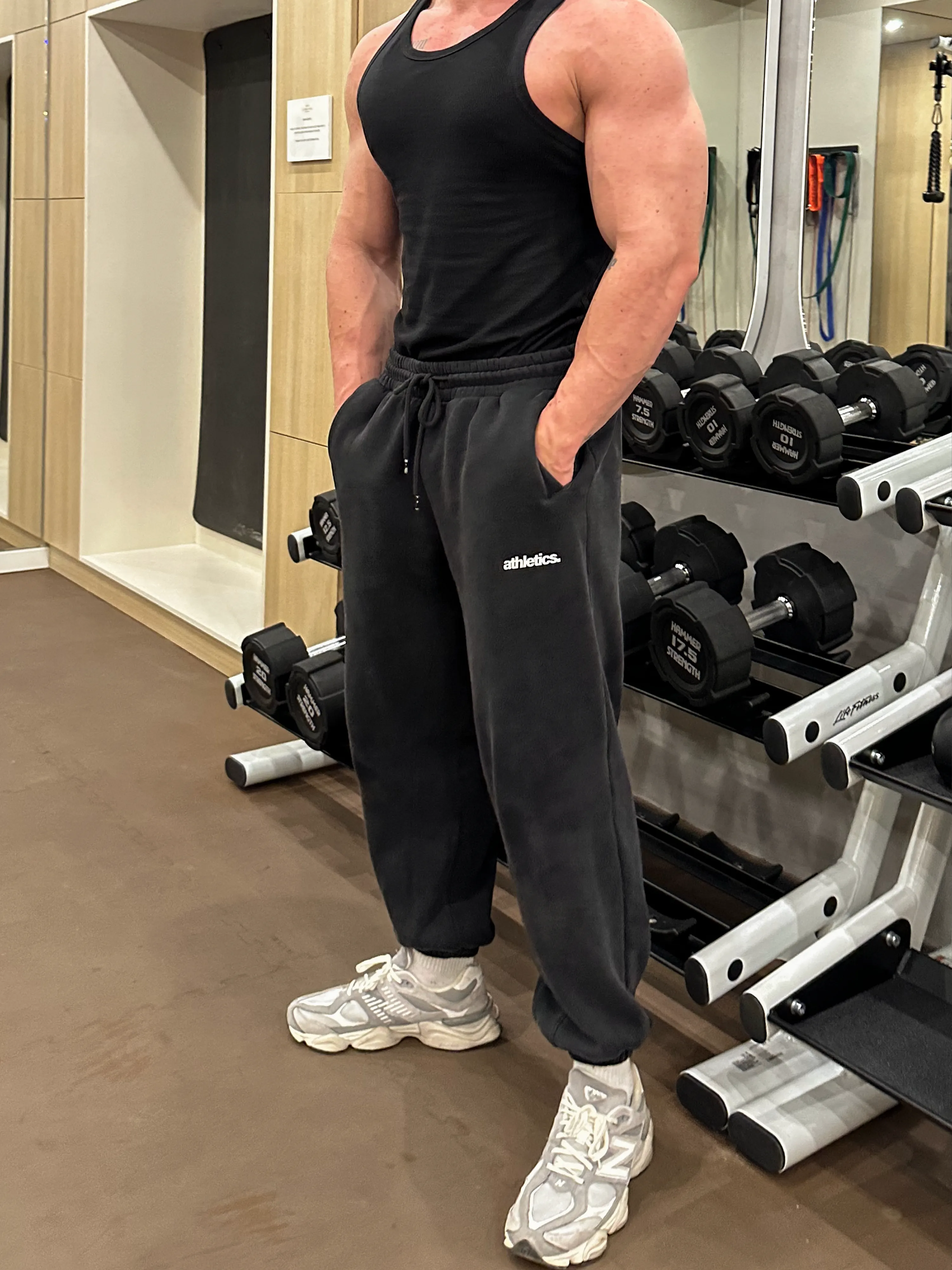 athletics faded oversized sweatpants