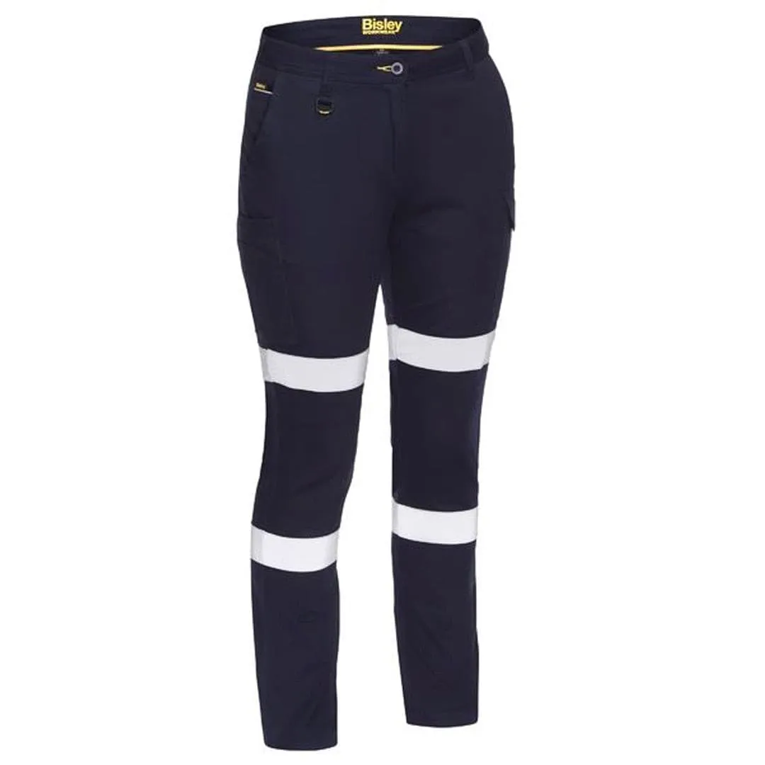 BISLEY WOMENS TAPED BIOMOTION CARGO PANTS NAVY