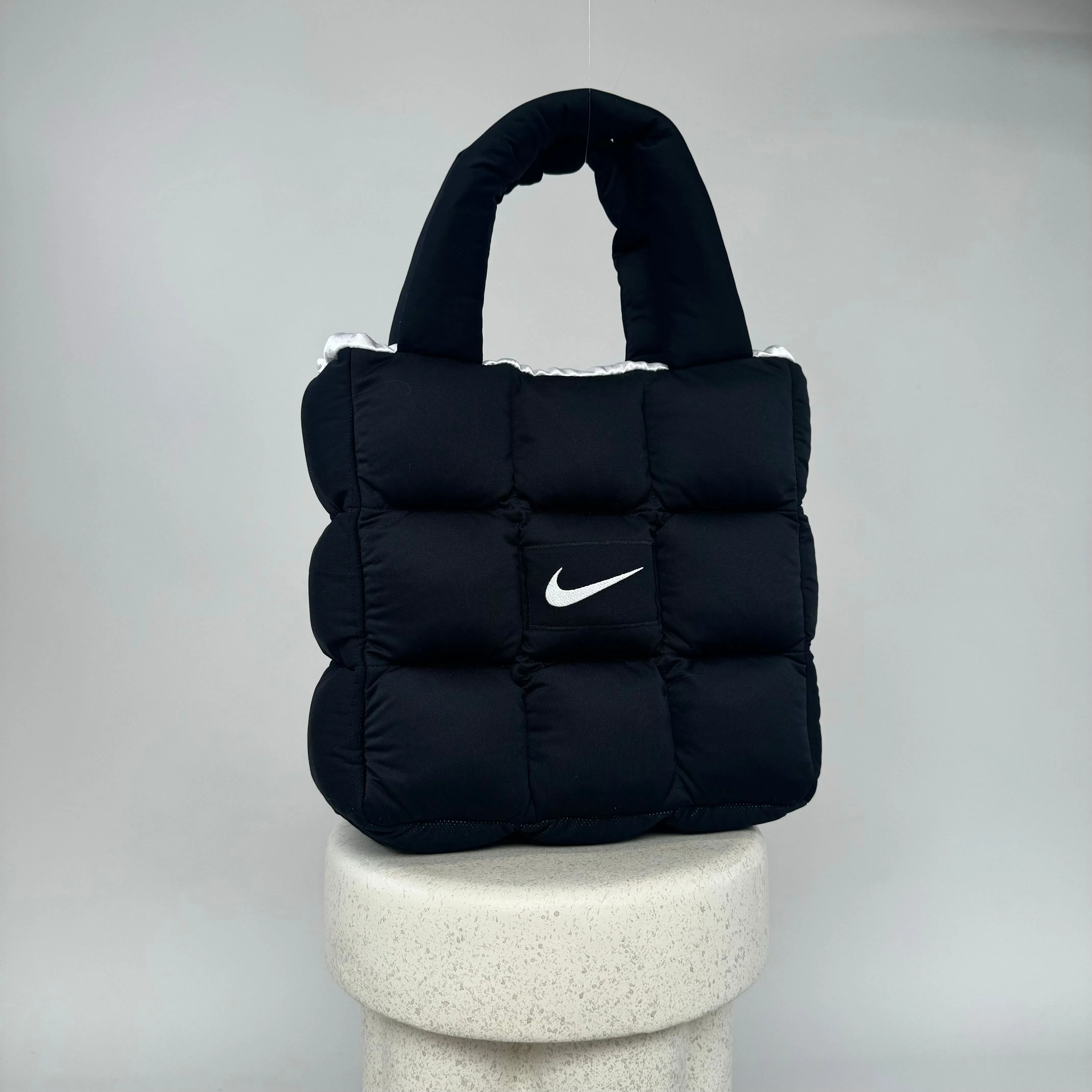 Boss Up Black Puffer Bag