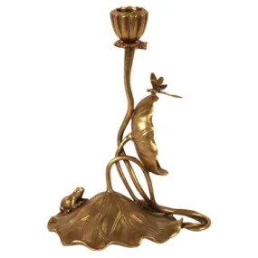 Candleholder Dragonfly & Frog