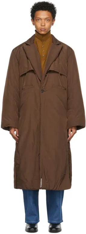 Connor McKnight Brown Nylon Vented Puffer Coat