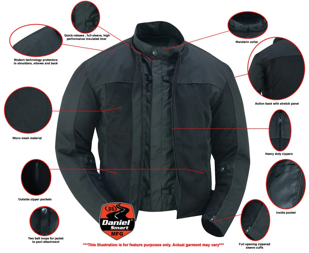 Cross Wind Men's Mesh Jacket – Black