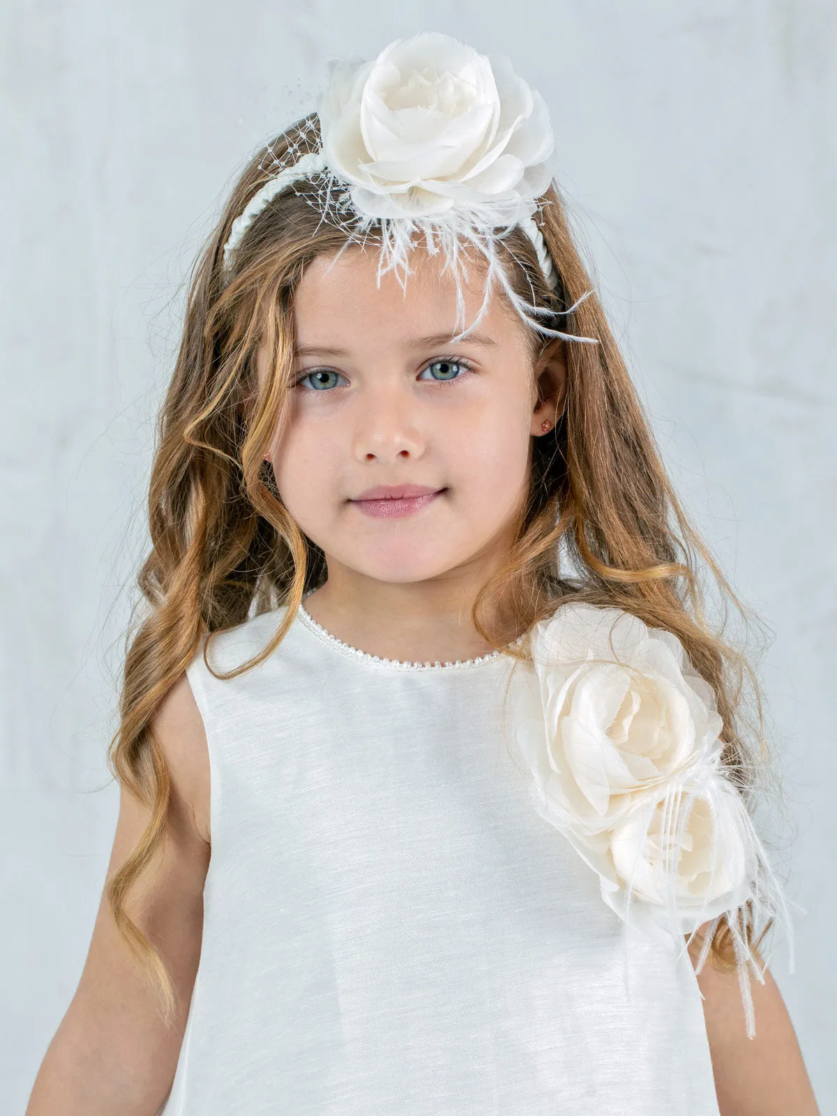 Girl's A-line silk dress - AVRA SUMMER
