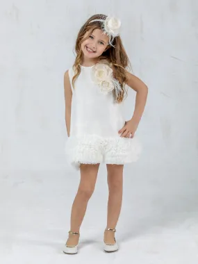 Girl's A-line silk dress - AVRA SUMMER