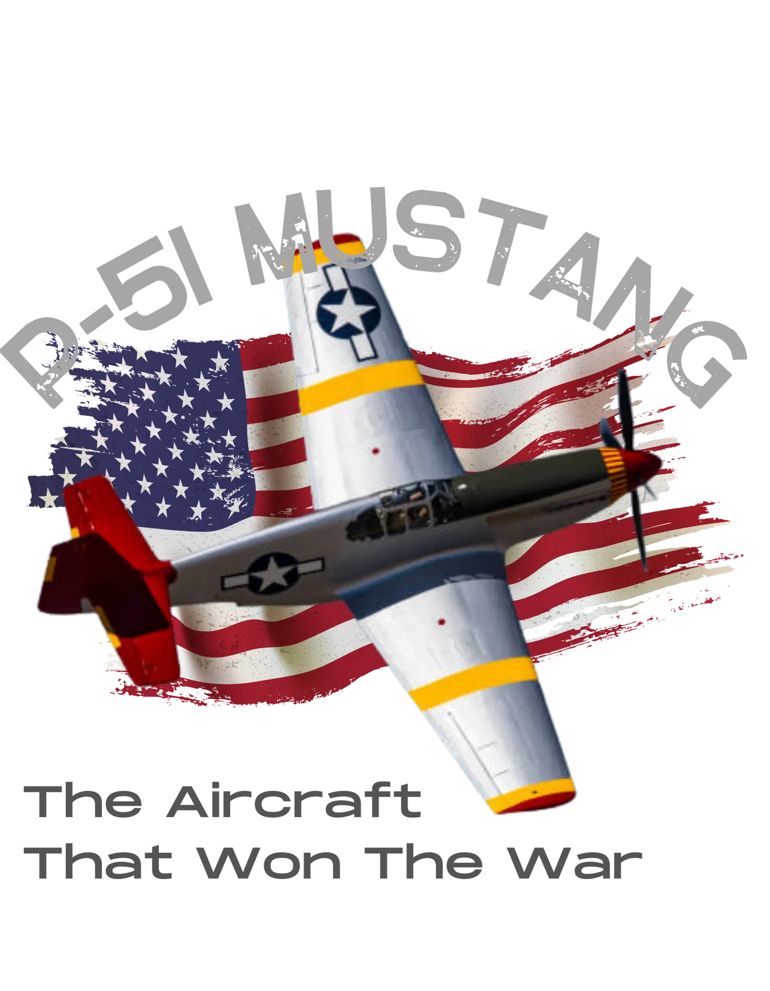 Hoodie ( P-51 Mustang ) Military Style