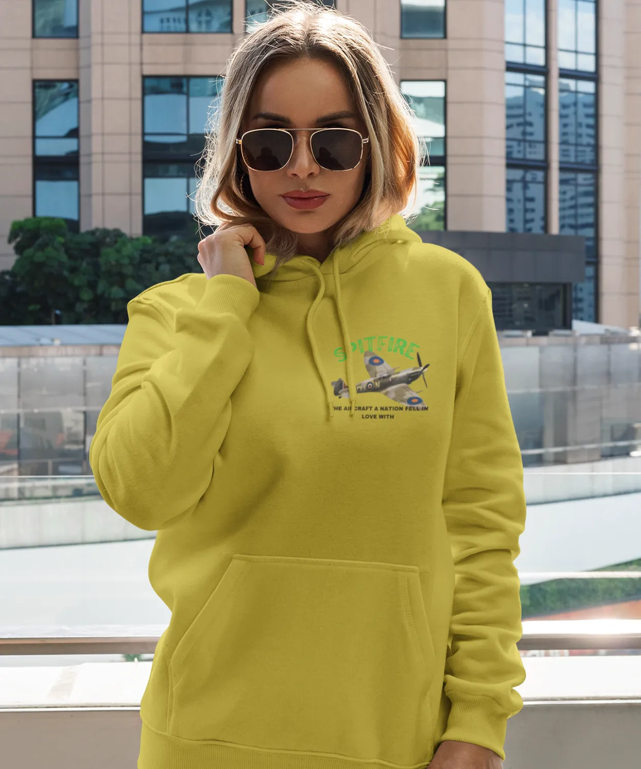 Hoodie ( P-51 Mustang ) Military Style