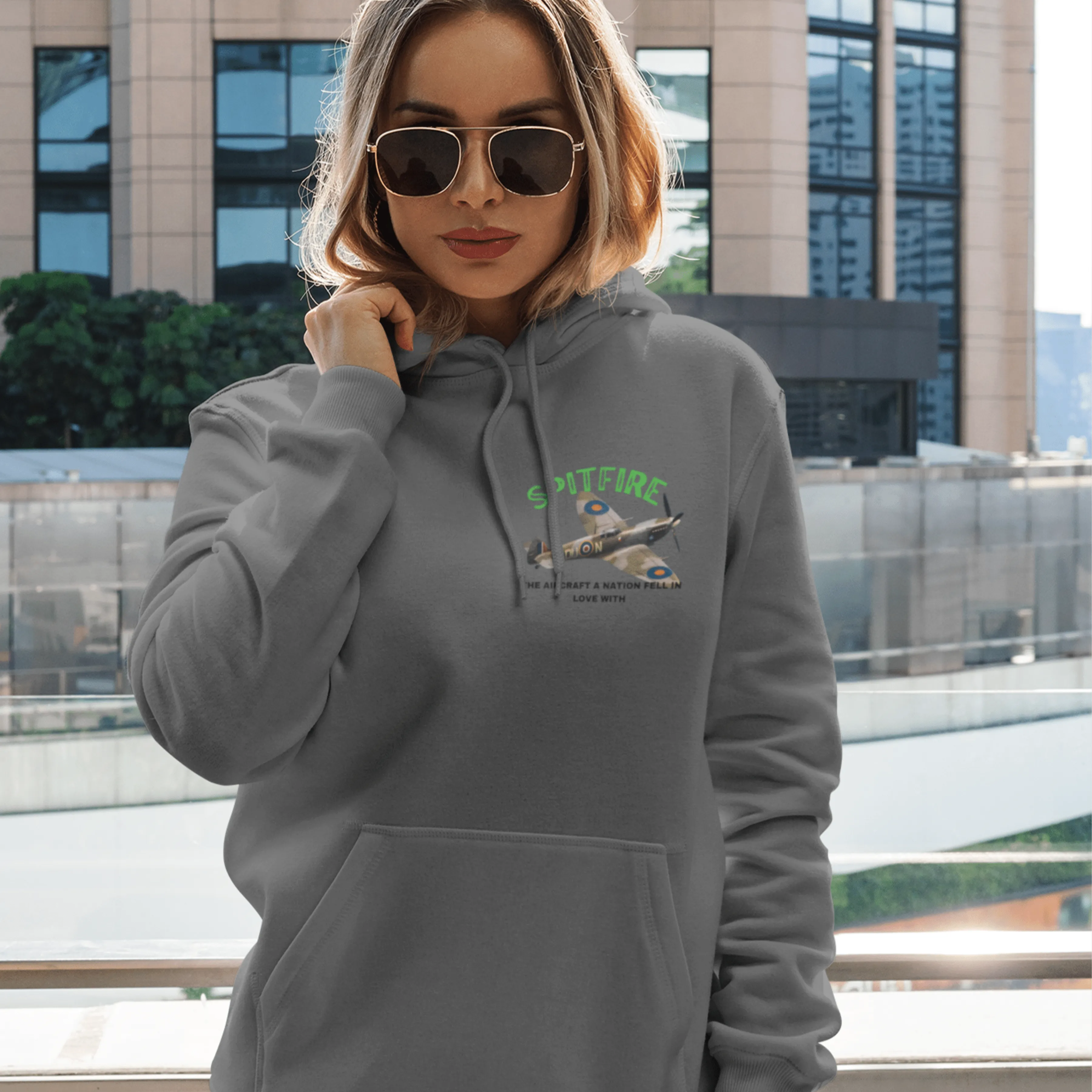 Hoodie ( P-51 Mustang ) Military Style