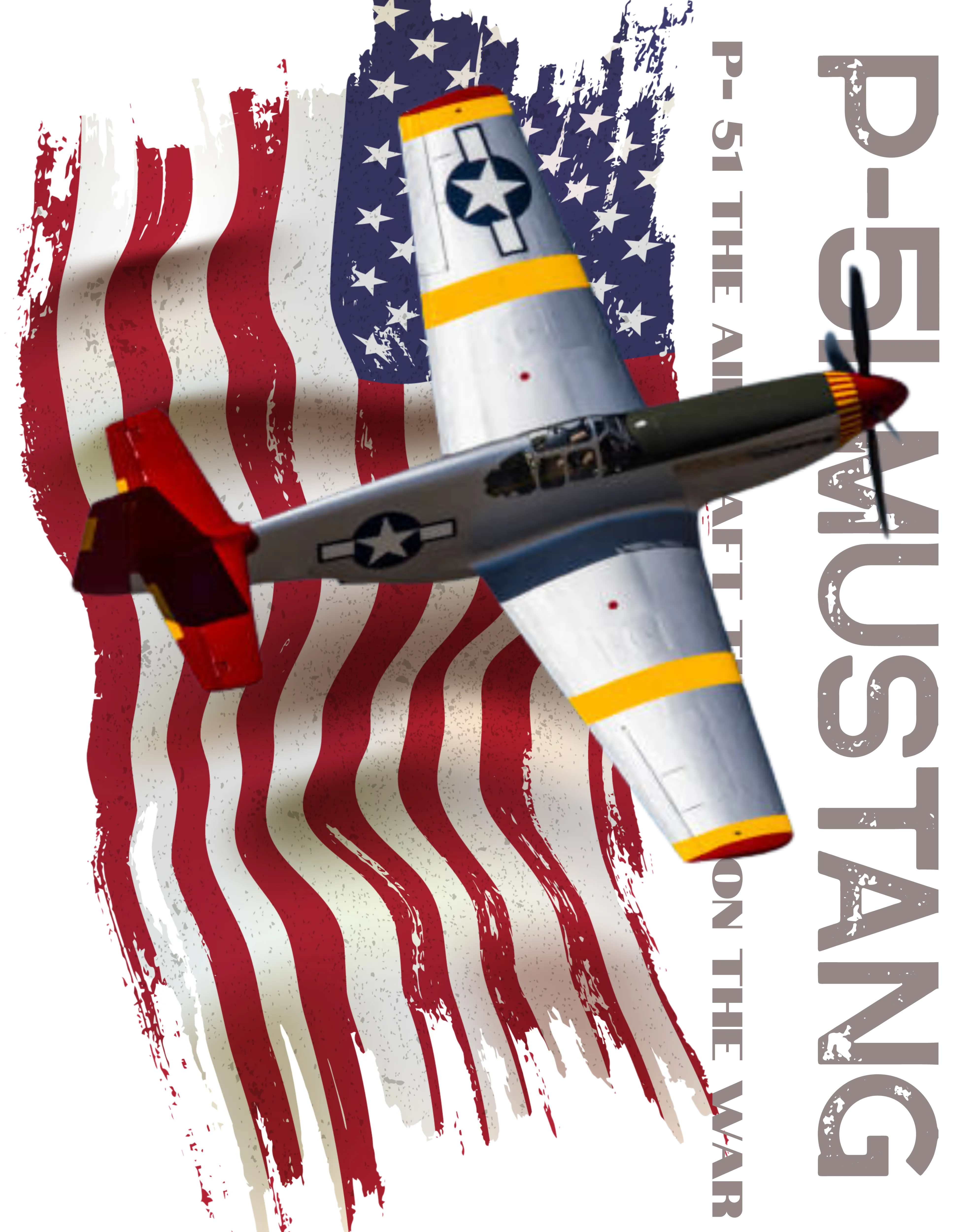 Hoodie ( P-51 Mustang ) Military Style