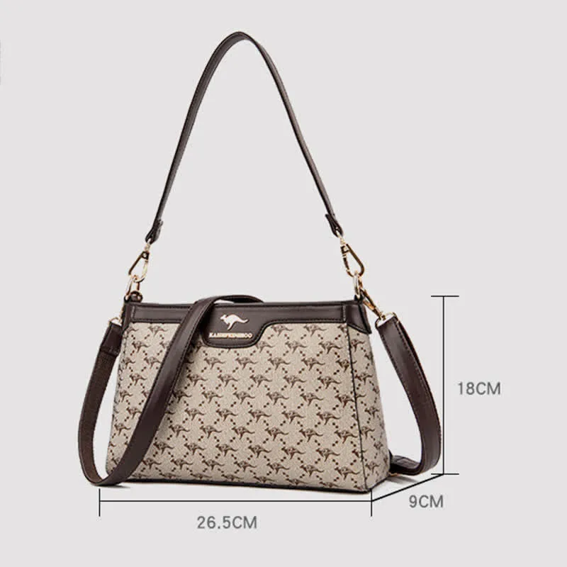 Leather Crossbody Bag for Women Casual Small Trendy Shoulder Purses