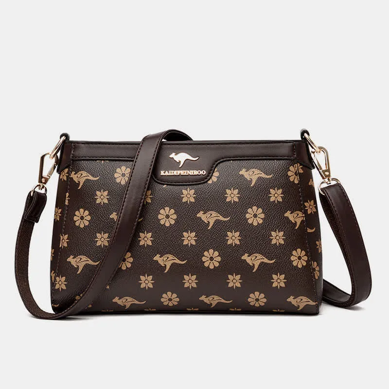Leather Crossbody Bag for Women Casual Small Trendy Shoulder Purses