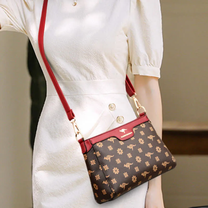 Leather Crossbody Bag for Women Casual Small Trendy Shoulder Purses