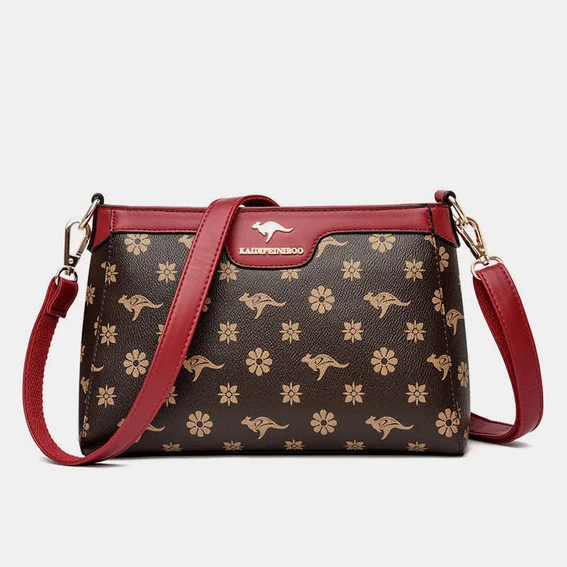 Leather Crossbody Bag for Women Casual Small Trendy Shoulder Purses