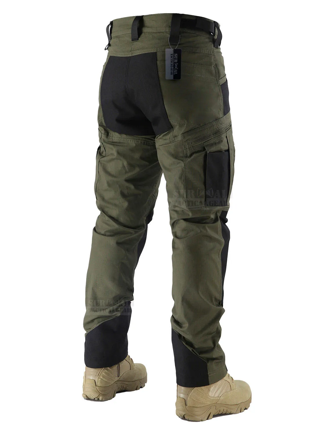 Men’s Ripstop Pants Outdoor Military Camo Cargo Trousers