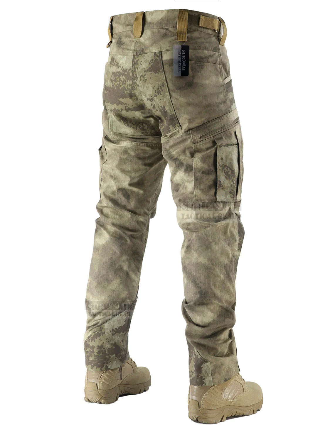 Men’s Ripstop Pants Outdoor Military Camo Cargo Trousers