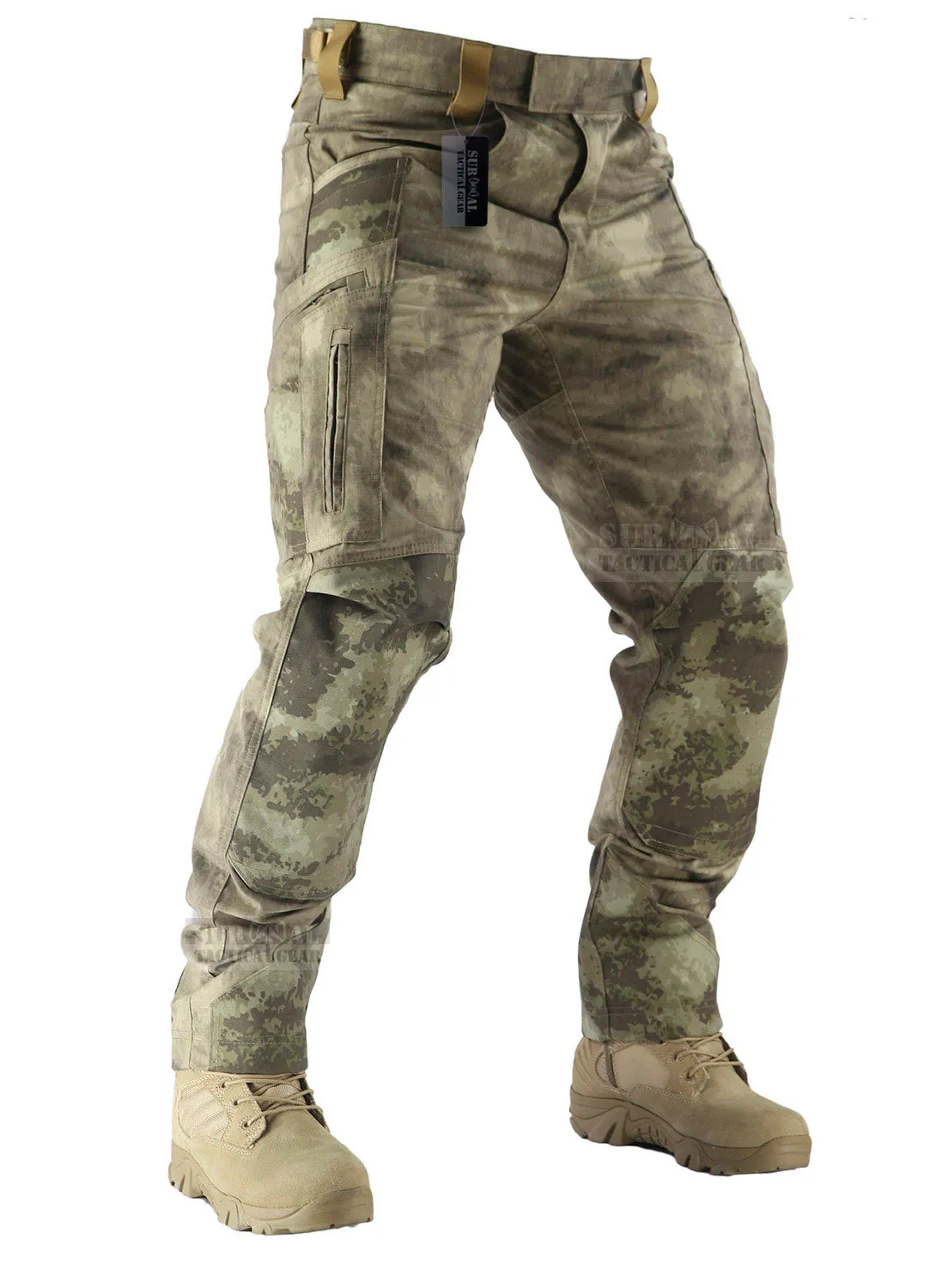 Men’s Ripstop Pants Outdoor Military Camo Cargo Trousers