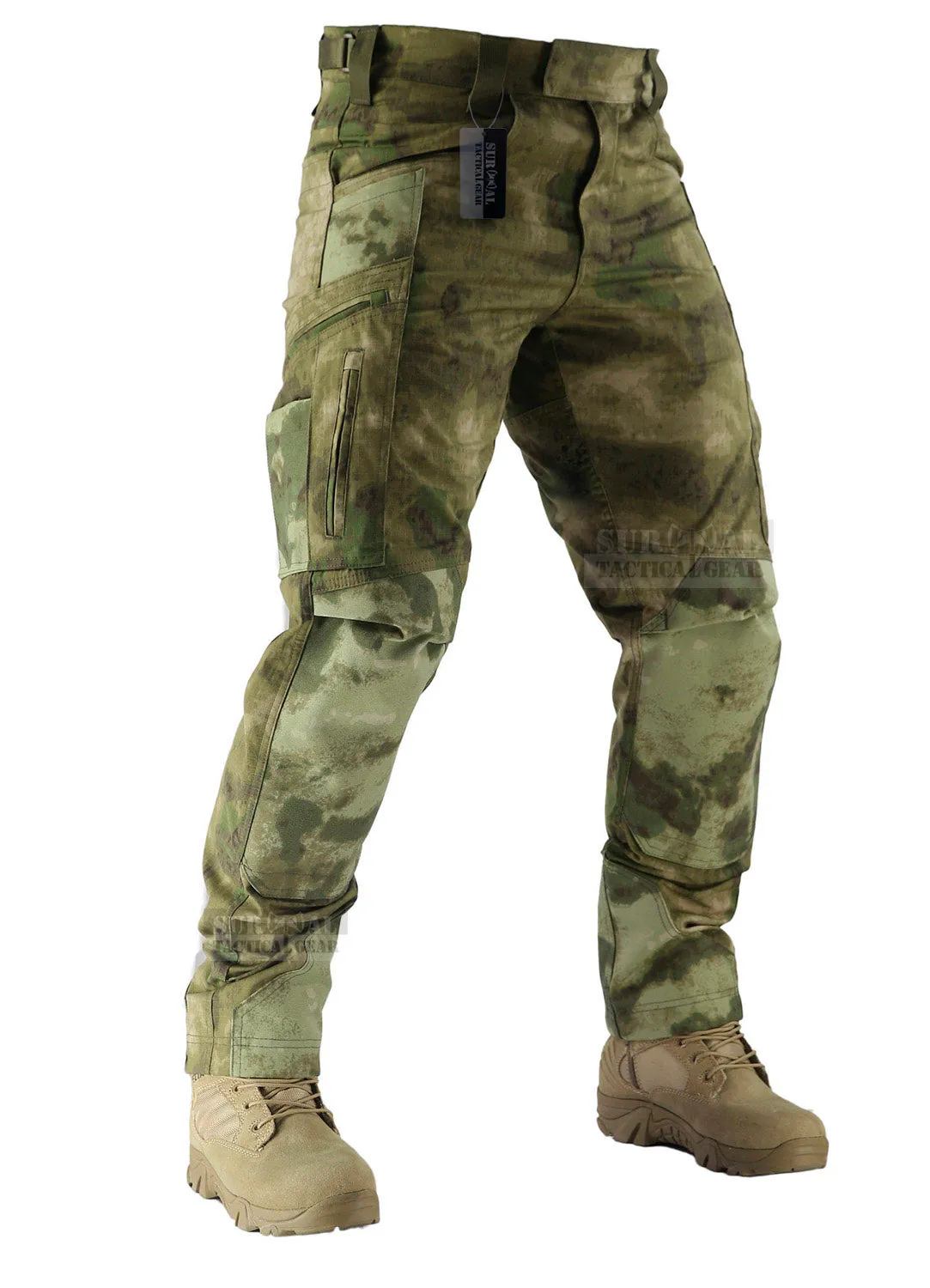 Men’s Ripstop Pants Outdoor Military Camo Cargo Trousers