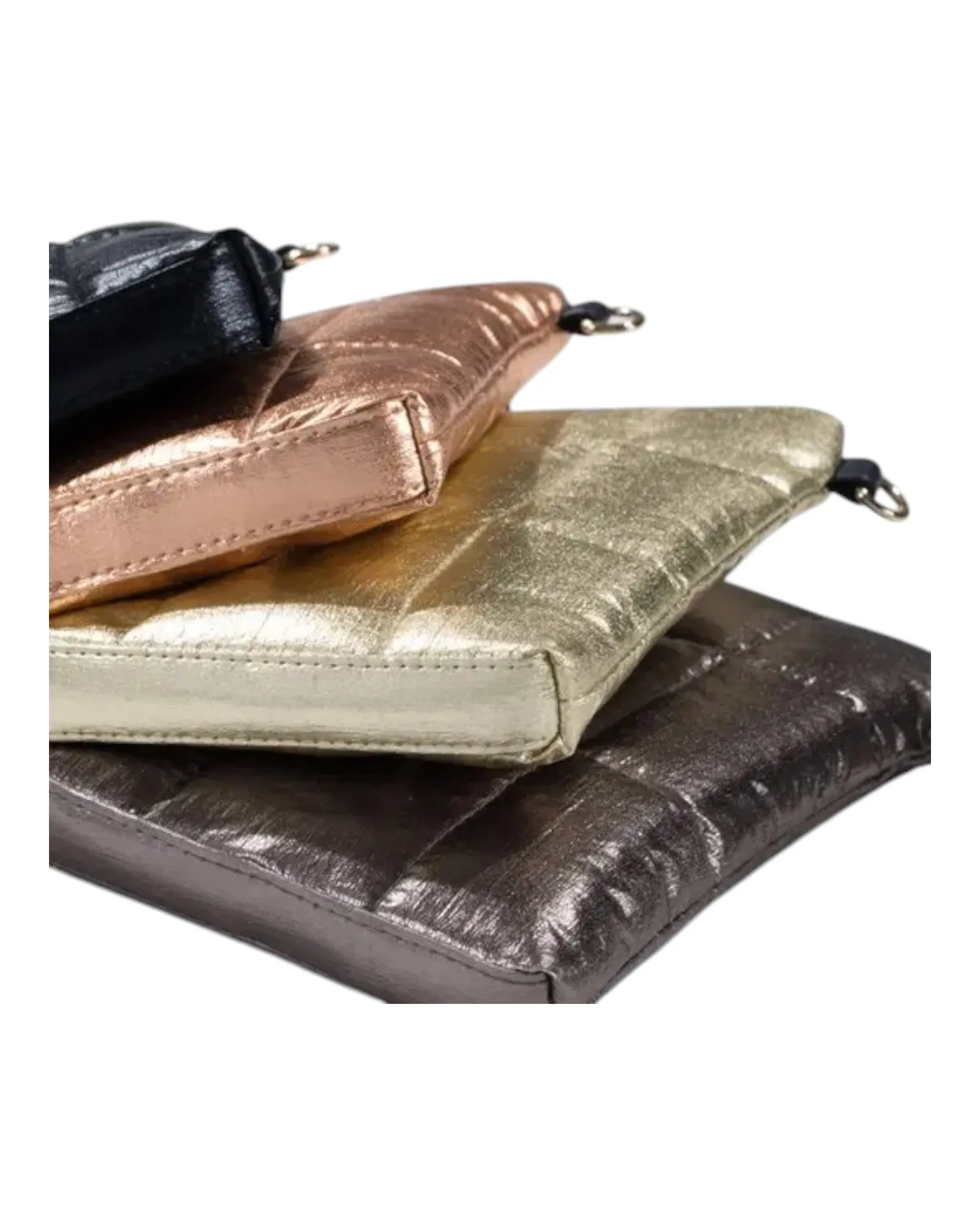 Midnight Metallic Bubble Small Crossbody Bag