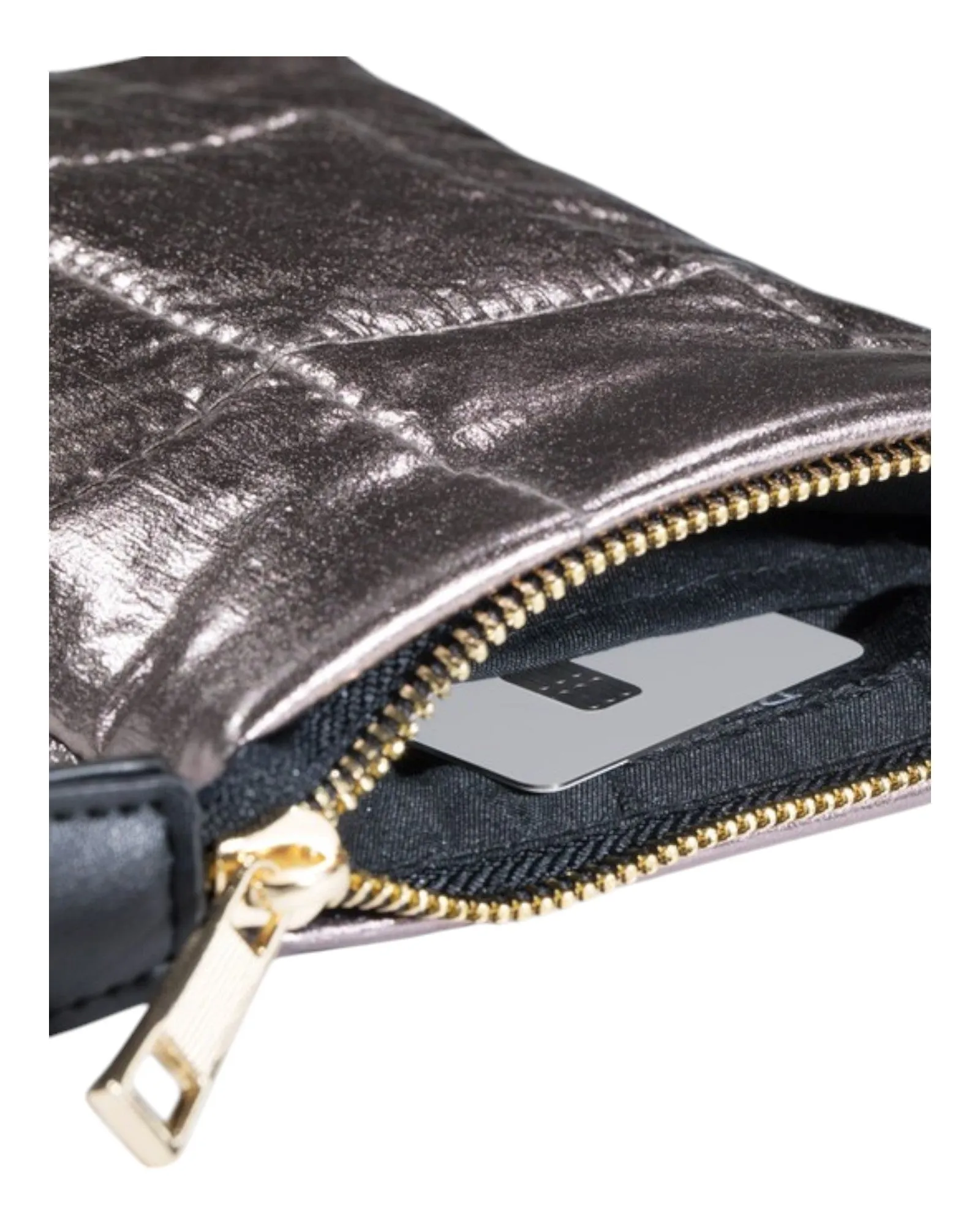 Moon Dust Metallic Bubble Small Crossbody Bag