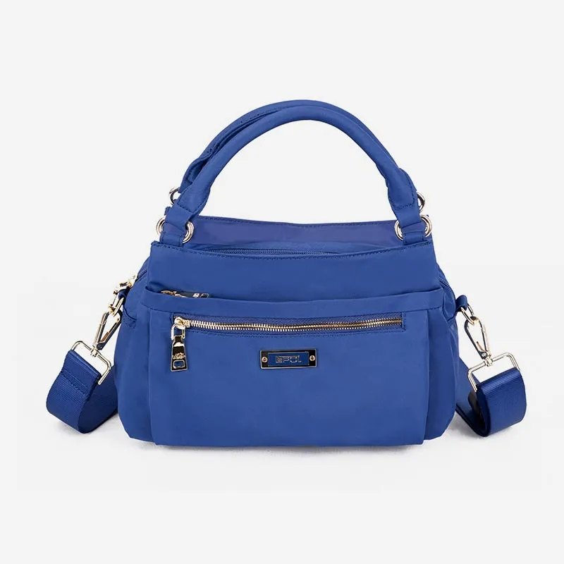 Multi Pocket Oxford Tote Handbag Travel Purse Crossbody Bucket Bag