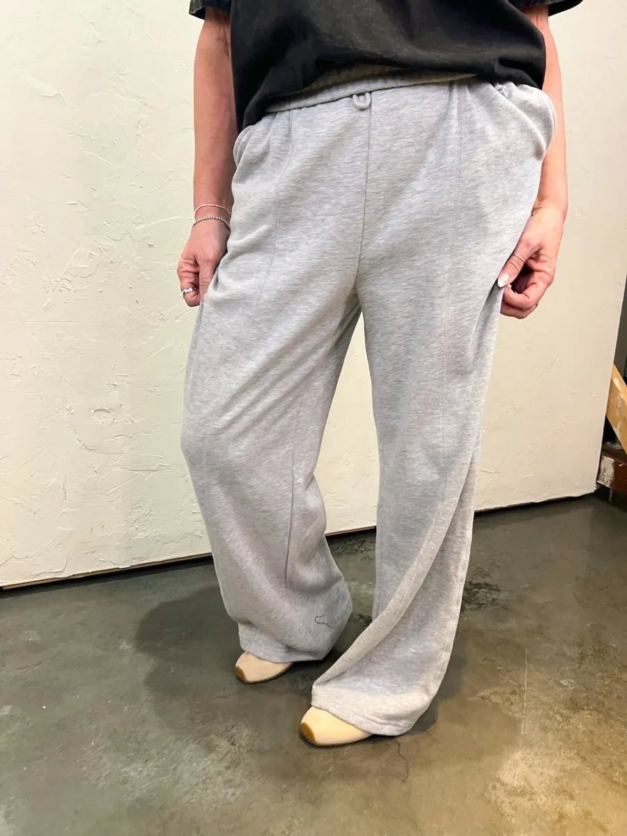 Saturday Drawstring Sweat - Heather Gray