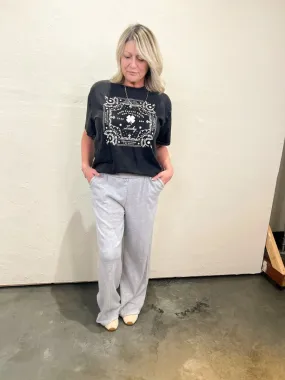 Saturday Drawstring Sweat - Heather Gray