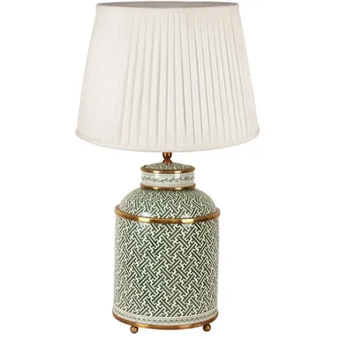 Tea Caddie Lamp Green