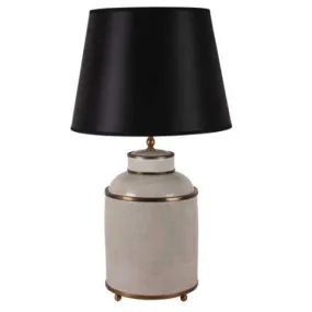 Tea Caddie Lamp White