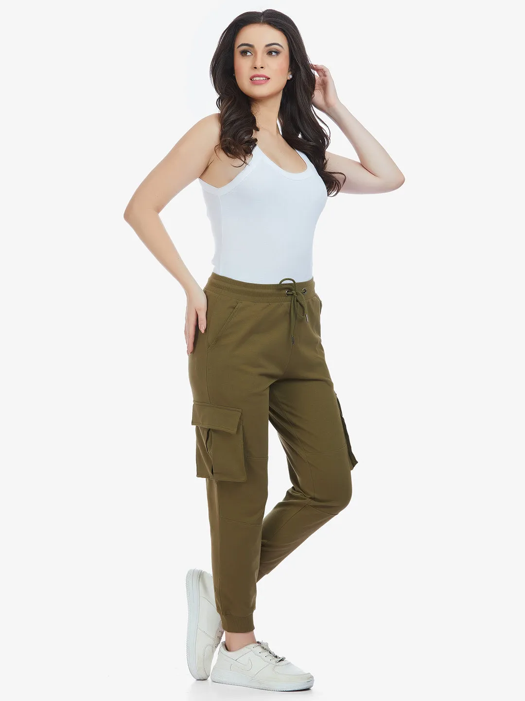 Women’s Olive Utility Cargo Pants