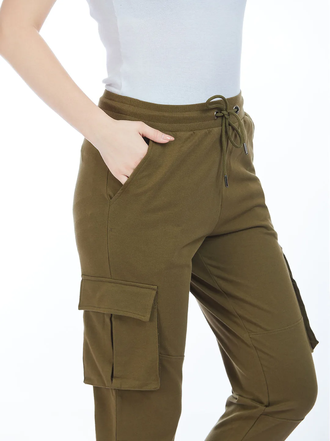 Women’s Olive Utility Cargo Pants